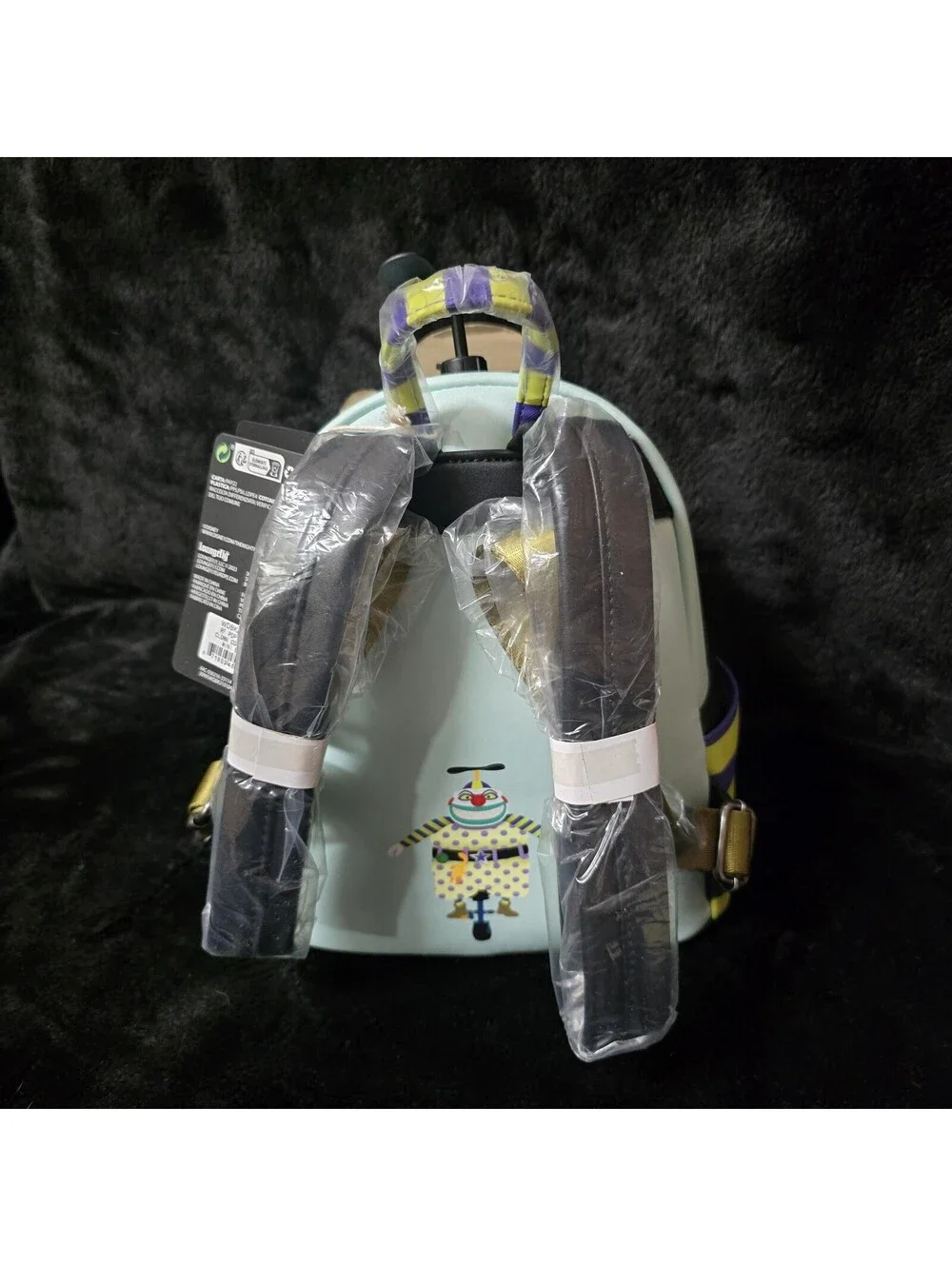 Loungefly Nightmare Before Christmas Lock Shock Barrel Mini Zip Backpack NWT